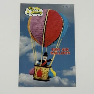 Annie's Pattern Club Hot Air Balloon Crochet Pattern 87Y01 Up Up Away Vintage
